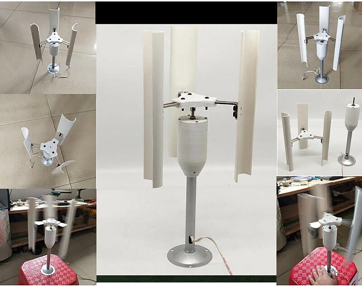 30W Permanent Magnet Windmill Micro Wind Turbine Brushless Three-Phase DIY Model