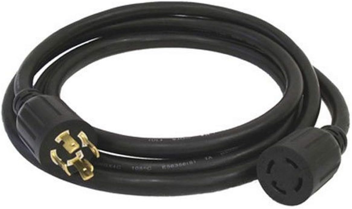 Generac 6328 25-Foot 30-Amp Generator Cord with NEMA L14-30 Ends for Maximum 7,500 Watt Generators - Reliable Power Connection for Your Generator