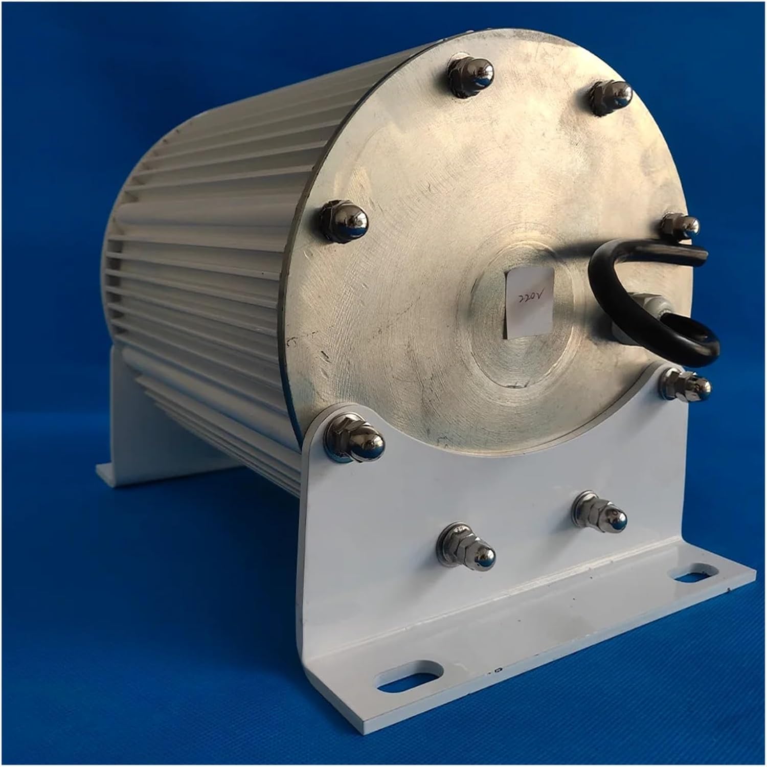 Low Speed Wind Turbine Generator Kit, Three-Phase Permanent Magnet Generator 8KW 10KW 48V 96V for Wind Power and Water Conservancy Low Starting Speed for Home(with Base,96V_6000W)