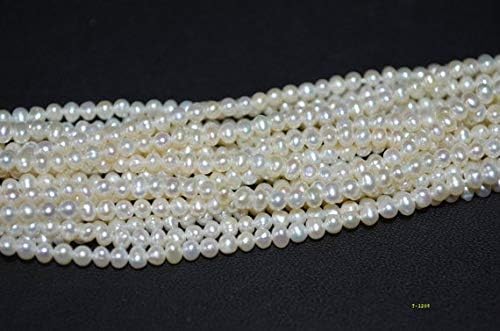 natural exotic fresh water pearl smooth rondelle beads 3-3.5 mm approx,5 inch strand
