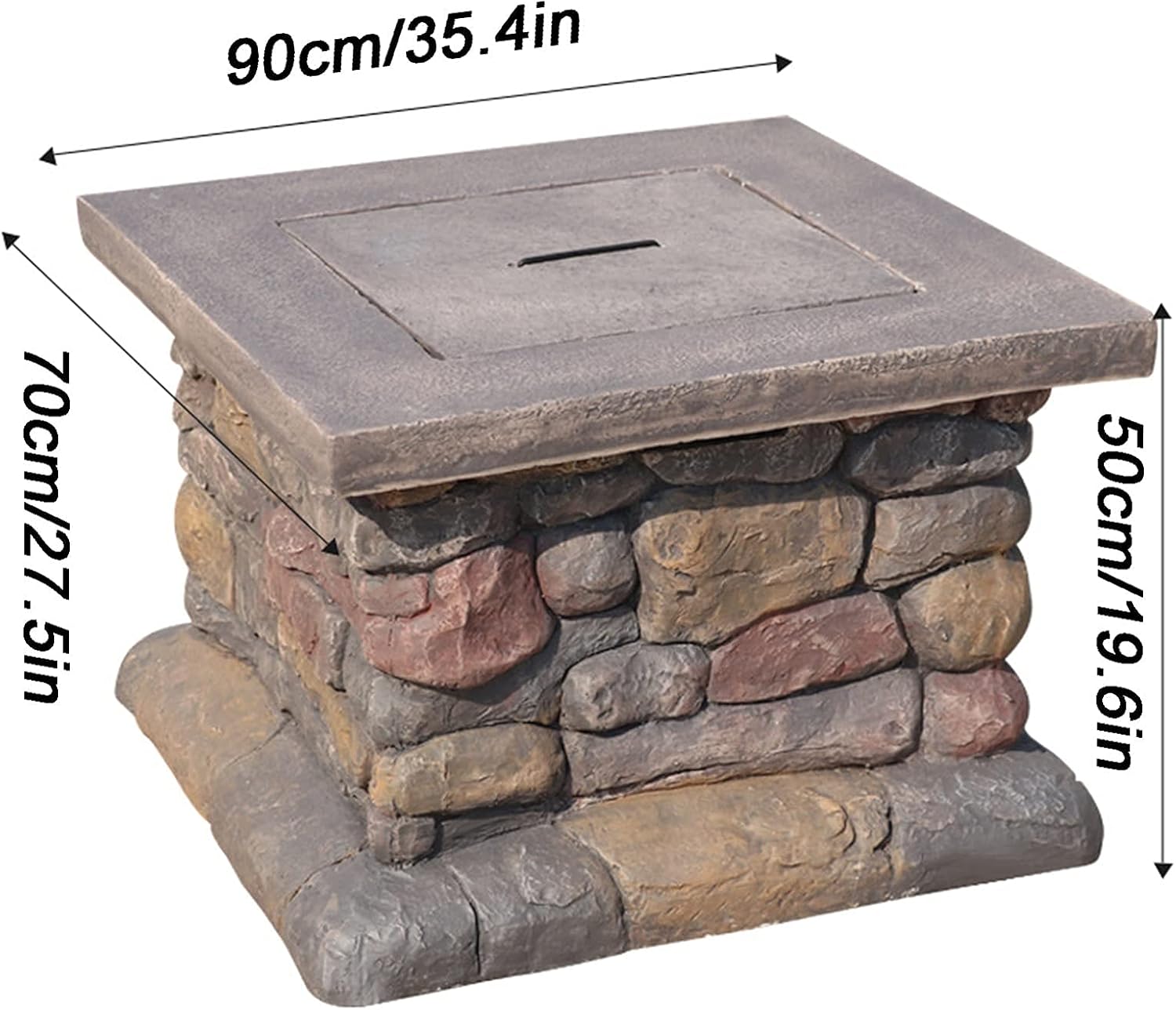 Garden Fire Pit Grill Bowl Grill Barbecue Rack Fire Pit Outdoor fire Pit, Courtyard Square Decoration Heating fire Pit, Home Banquet Dinner Barbecue fire Pit