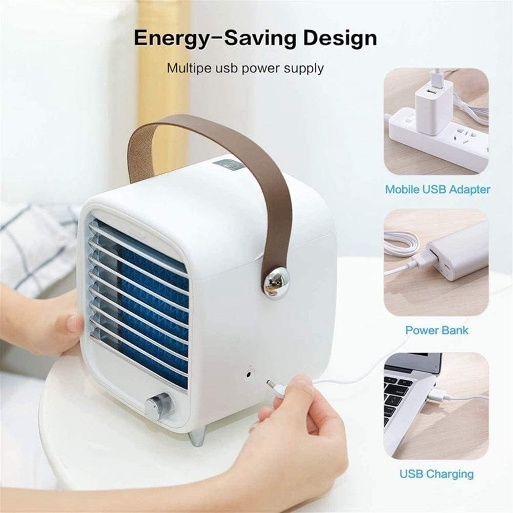 Portable Air Conditioner, Personal Air Cooler, Portable Mini Air Fan, Small Desktop Cooling Fan, Suitable for Home, Bedroom Room, Office, Dorm