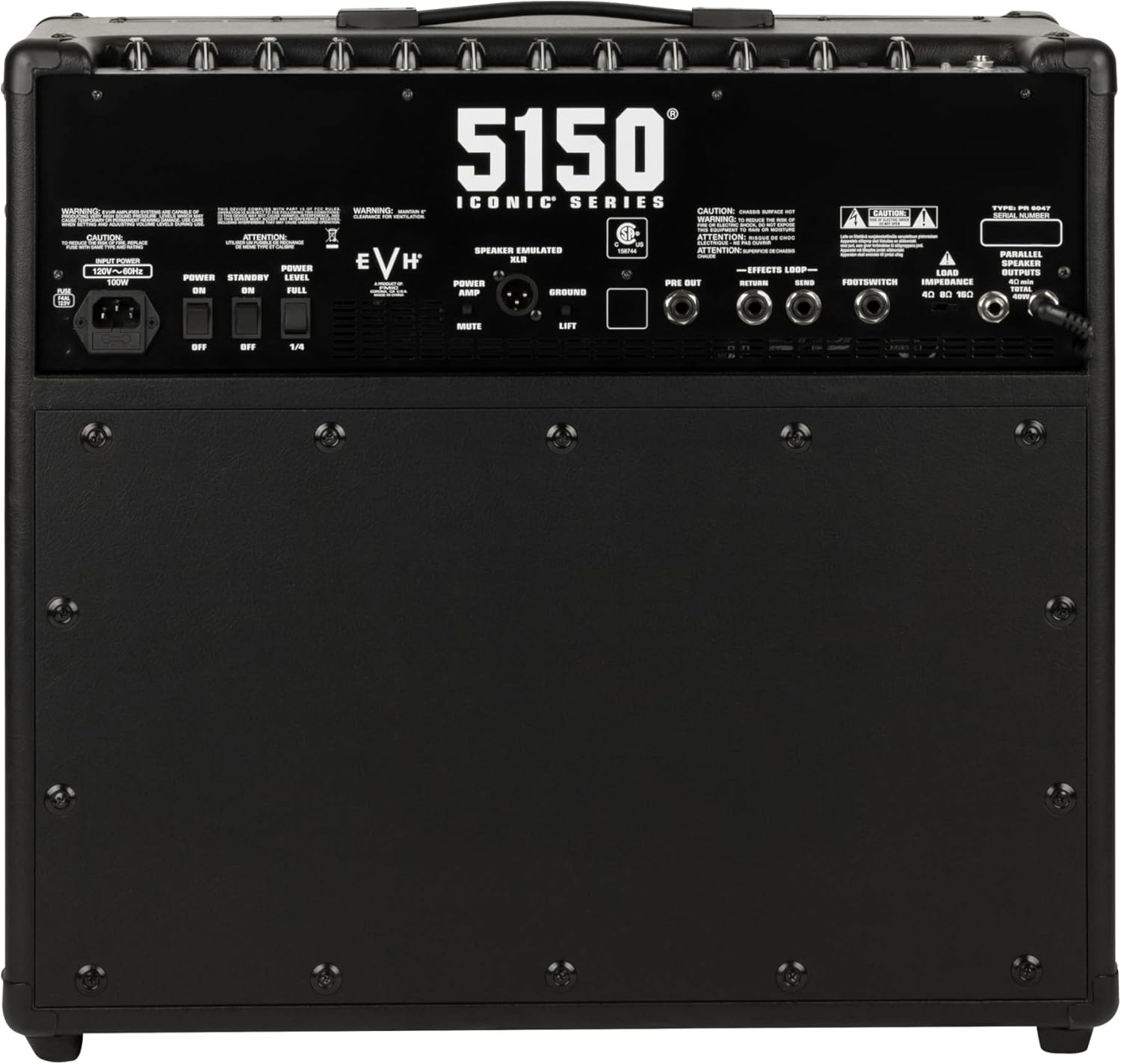 EVH 5150 Iconic Series 40-watt 1 x 12-inch Tube Combo Amp - Black