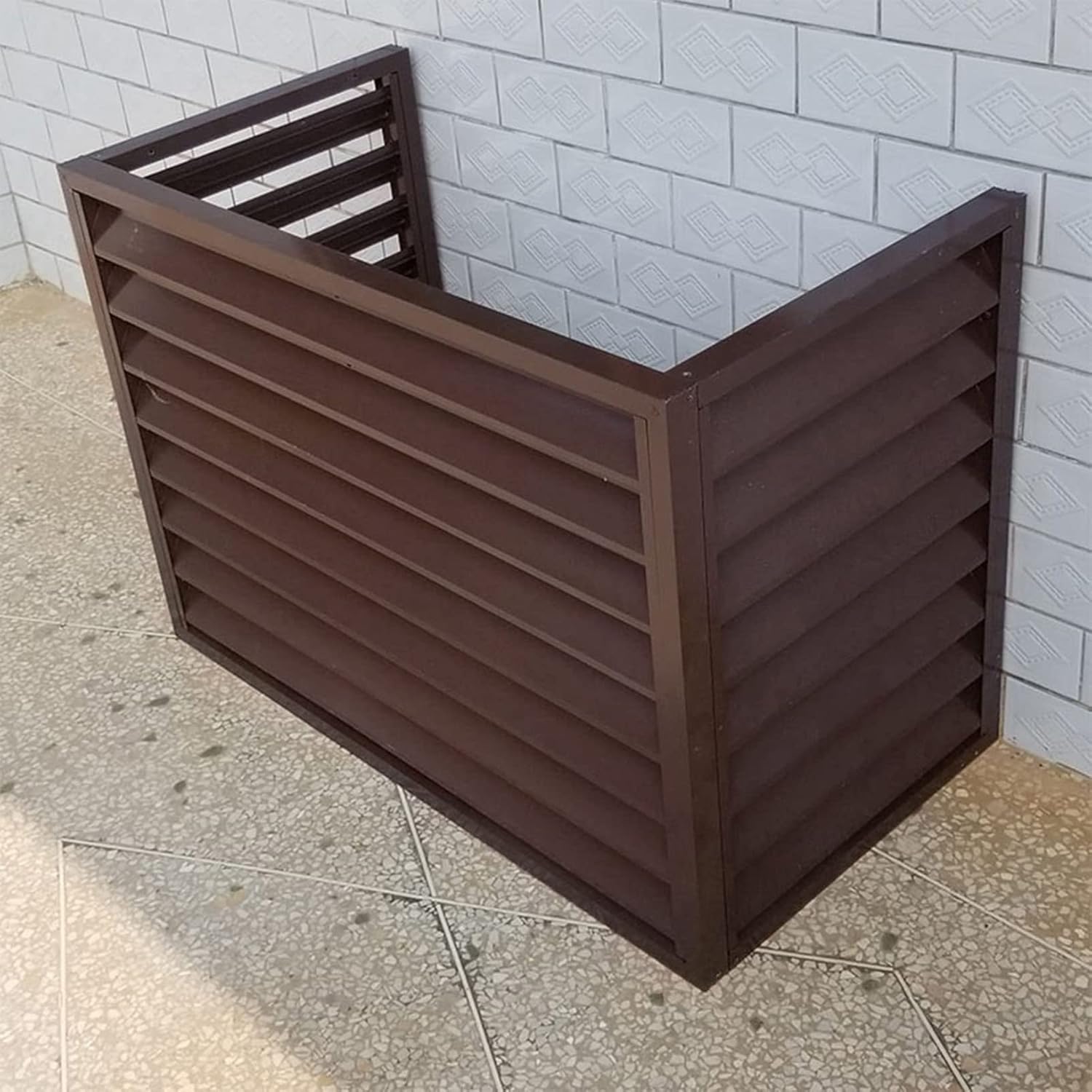 Air Conditioner Cover,Air Conditioner Privacy Fence Decorative Screen,All Weather Anti Theft AC Covers Split Air Conditioner Covers,Air Conditioner Covers for Outside Units,Ac Cover for Outs