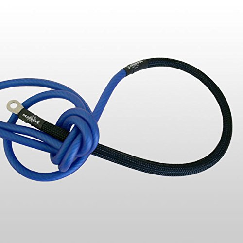 Massive Audio AK0 0 | AWG Amplifier Installation Wiring Kit - Premium 0 Gauge Power & Ground Cables with Fuse Holder for Car Audio Systems