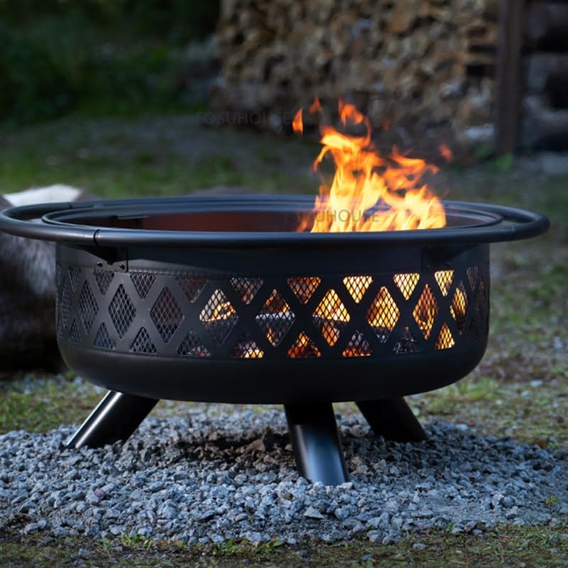 Outdoor Fireplaces Iron Fire Pit for Outdoor Heater Barbecue Charcoal Brazier Creative Camping Braziers Fire Pits