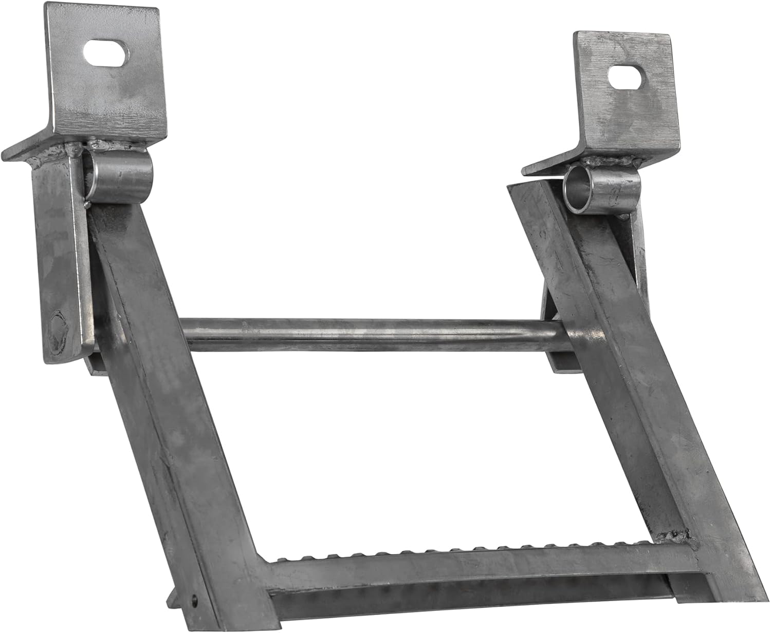 Buyers Products RS1SS 1-Rung Stainless Steel Retractable Truck Step,17.38 X 15 Inch, Non-Slip Treads with L-Shaped Bracket, 14 Inch Bolt Center, Truck & Trailer Accessories