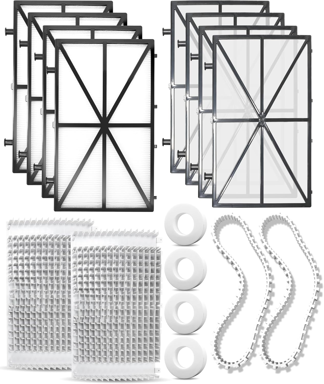 Tune Up Rebuild Kit Fit for Maytronics Dolphin Nautilus CC Plus Robotic Pool Cleaner, Includes 9991432-R4, 9991433-R4 Ultra-Fine Filter Plates, 6101641-R2 Brushes, 9985006-R2 Tracks, Climbing Rings
