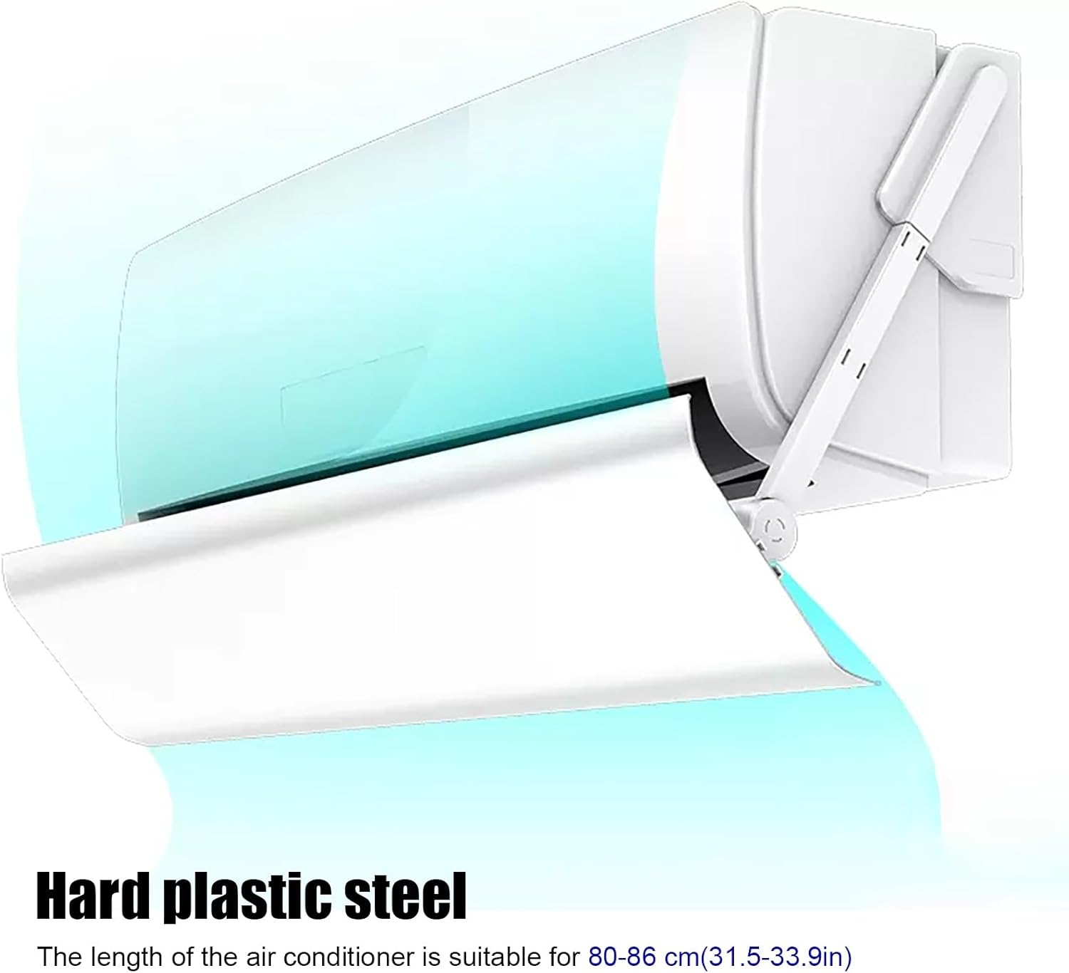 Adjustable Vent Deflectors, Portable Air Conditioners Air Vent Deflector Ceiling Outlet Wind Direction Telescopic, White
