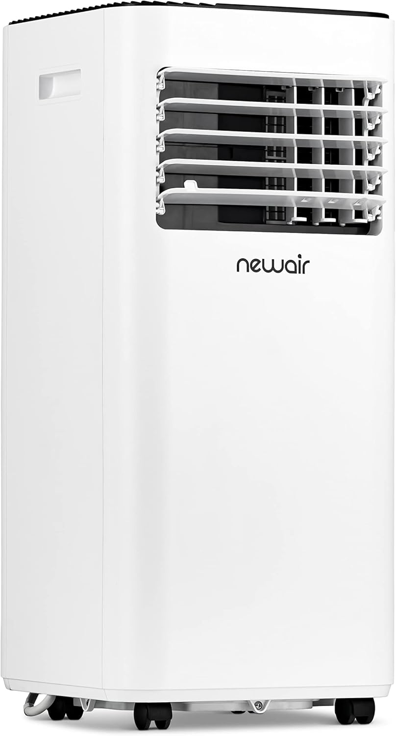Newair 10,000 BTU Portable Air Conditioner (6,000 BTU DOE), Compact AC Design with Easy Setup Window Venting Kit, Self-Evaporative System, Quiet Operation, Dehumidifying Mode with Remote and Timer