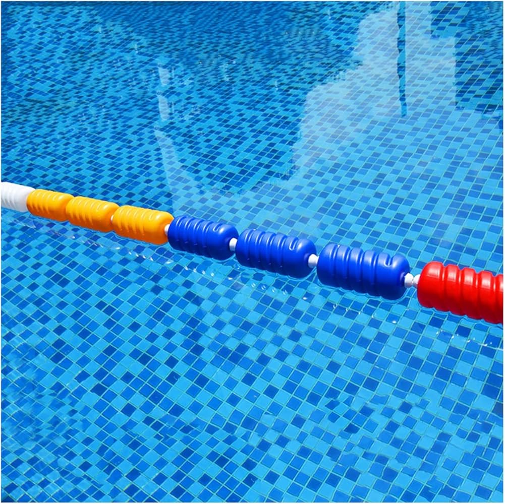 Floating Pool Safety Divider Swimming Pool Safety Float Line Divider Rope Kits - 4/7/10/13/20/23/33/33 ft, Inground Pools Floating Rope Buoy Line with Hooks