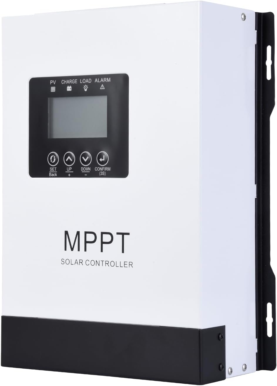 120 Amp MPPT Solar Charge Controller 12V 24V 36V 48V 60V 72V 84V 96V Auto Voltage 1440W-11520W Max Input Solar Panel Regulator for AGM Sealed Gel Flooded Lithium Batteries