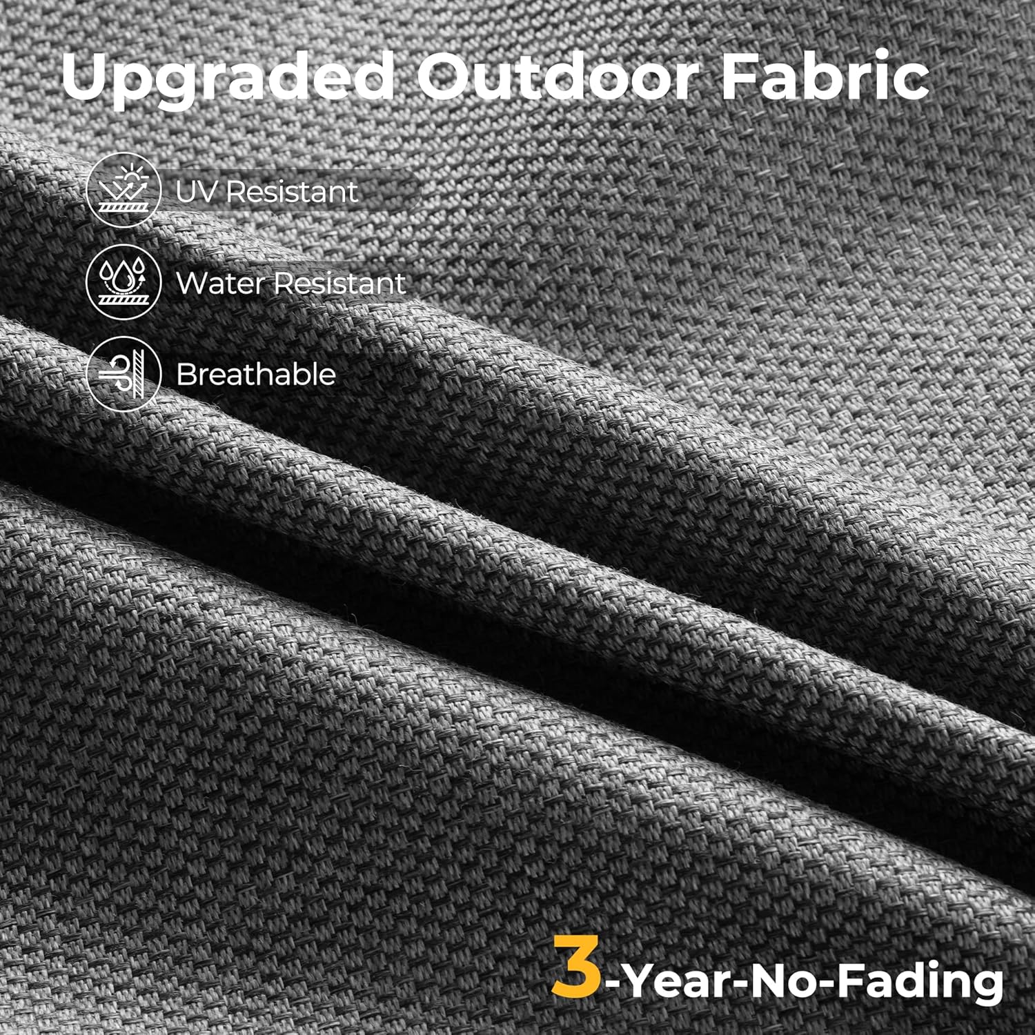 HOOOWOOO 11-Piece Outdoor Wicker Patio Furniture Set with Fire Pit Table, Swivel Chairs, Side Table, All-Weather Rattan Sectional Sofa with Cushions for Garden, Deck, or Backyard (Dark Grey)