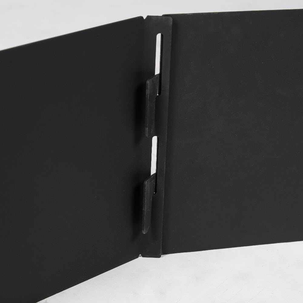 Titan Great Outdoors Heavy Steel 48in Campfire Pit Ring, 12 Panels, Portable Collapsible Design, Easy to Transport, Campfires and Bonfires