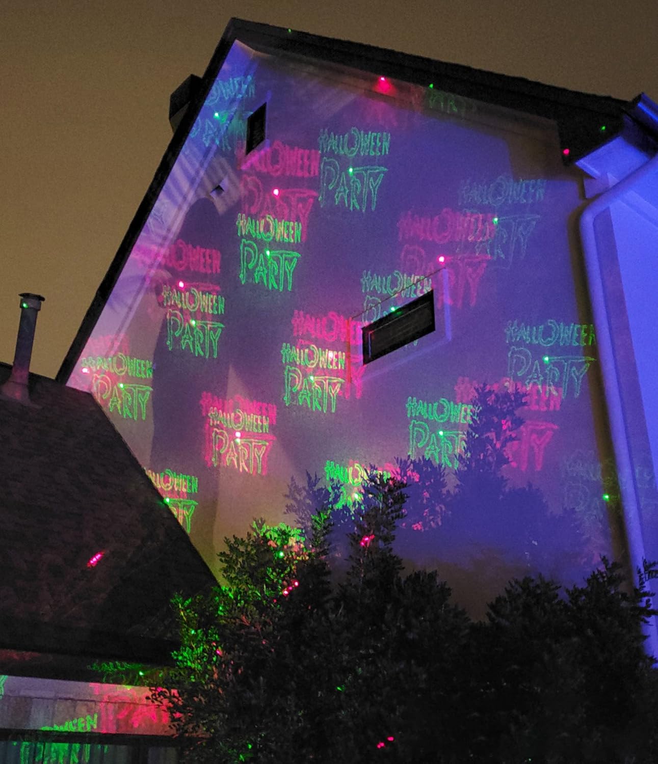 LedMall Motion Pattern Firefly 3 Models in 1 with 18 Patterns RGB Outdoor Laser Christmas Lights Projector with RF Remote Control and Security kit