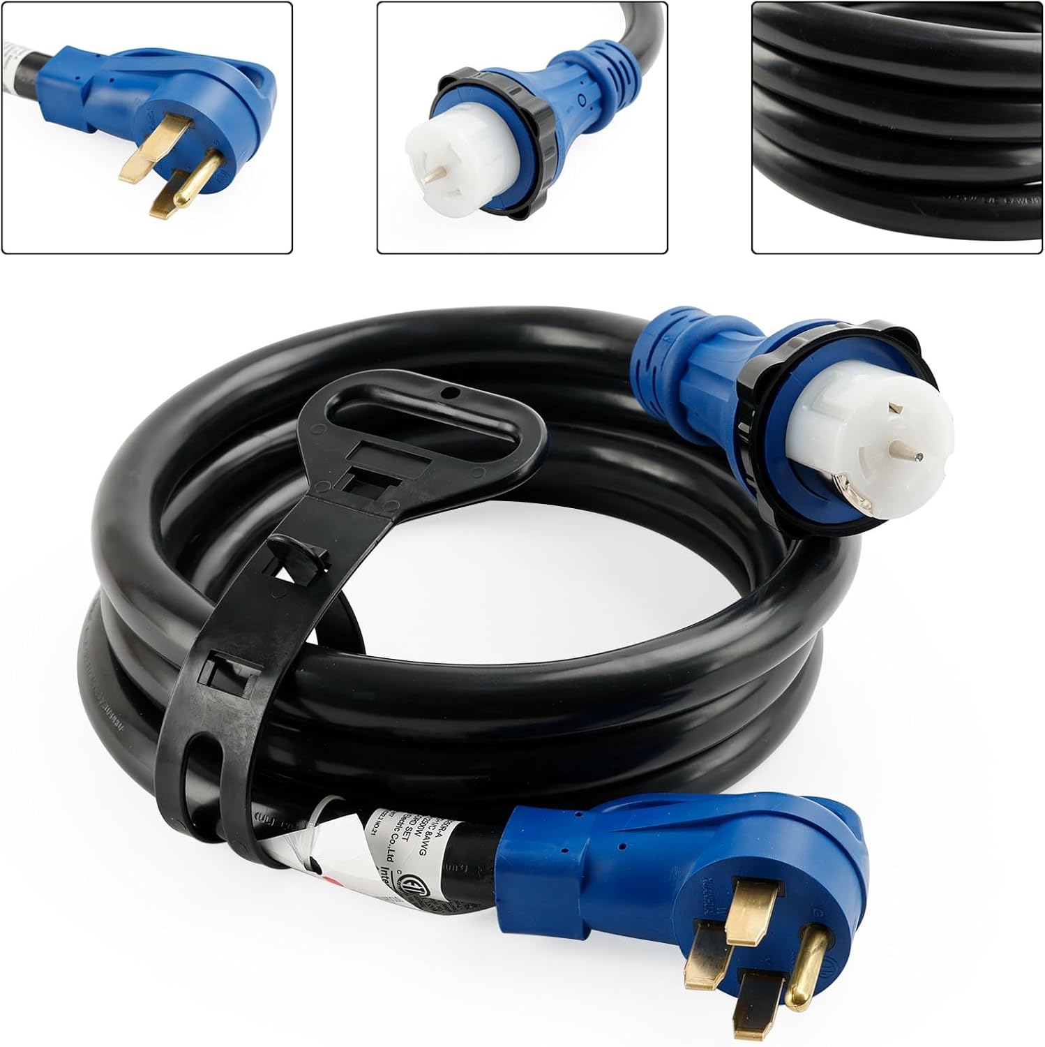 UL Listed 50 Amp 10 Ft RV/Generator Cord With Locking Connector For RV
