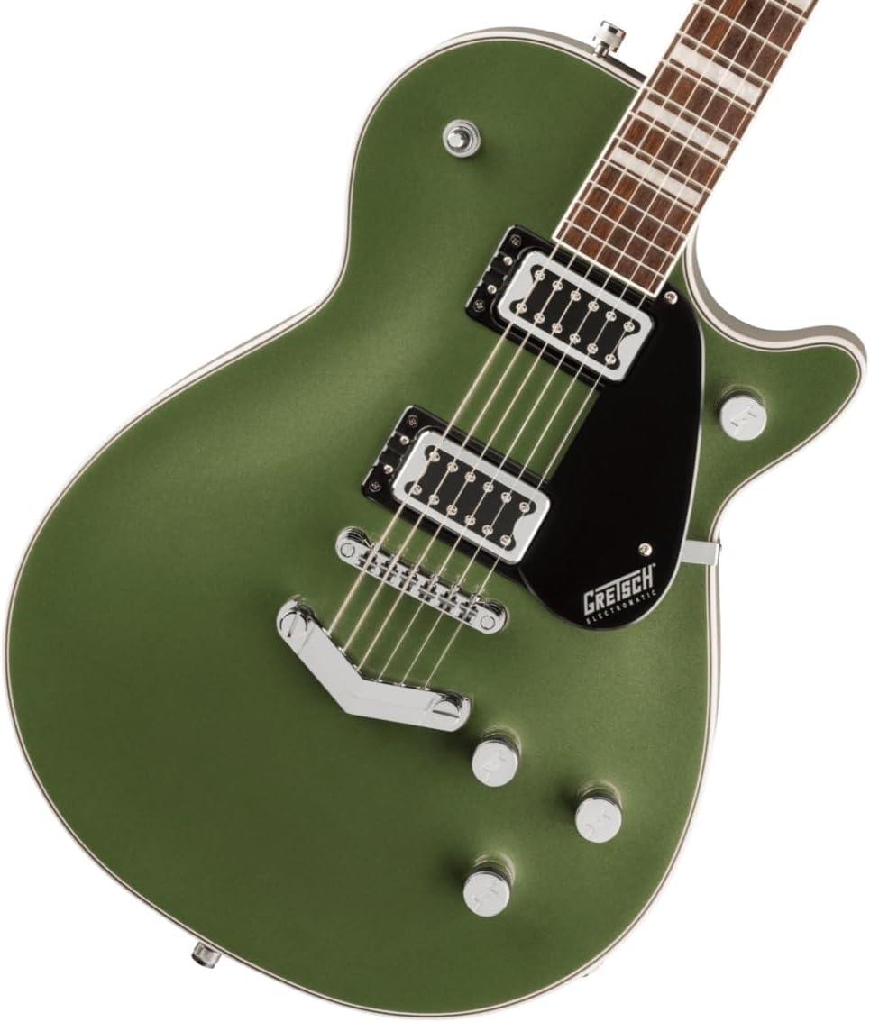Gretsch G5220 Electromatic Jet BT Single-Cut 6-String Right-Handed Electric Guitar with Chambered Mahogany Body, V-Stoptail, and Laurel Fingerboard (Olive Metallic)