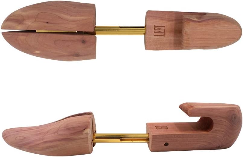 Cedar Shoe Trees for Men, Wood Shoe Tree with Split Toe, 7–14 Size Shoe Accessories for Sneakers, Boots 6 Packs