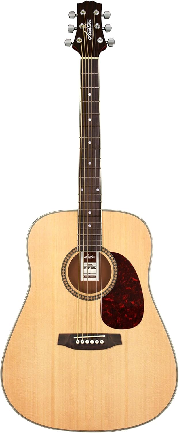 Ashton D Series SPD25NTM Dreadnought Acoustic Guitar Pack - Natural Matte Finish