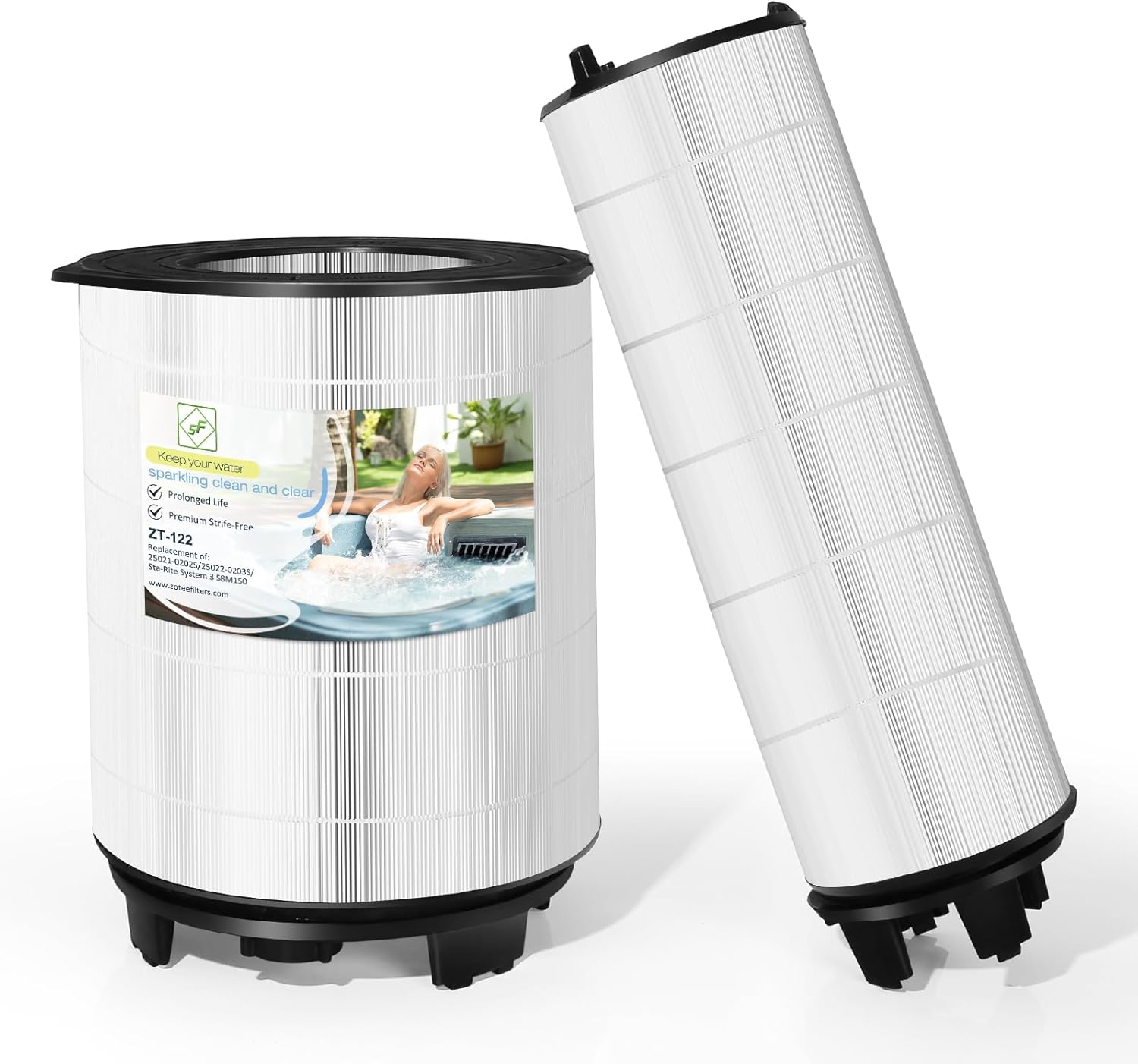 Filtration Products Pool Filter CartridgeSystem 3 S7M120 Pool Filter Cartridge Replacement Kit - Total Filtration Area 300 sq. ft, Compatible with Sta-Rite 25021-0200S 25022-0201S, SR300 Pool Filters