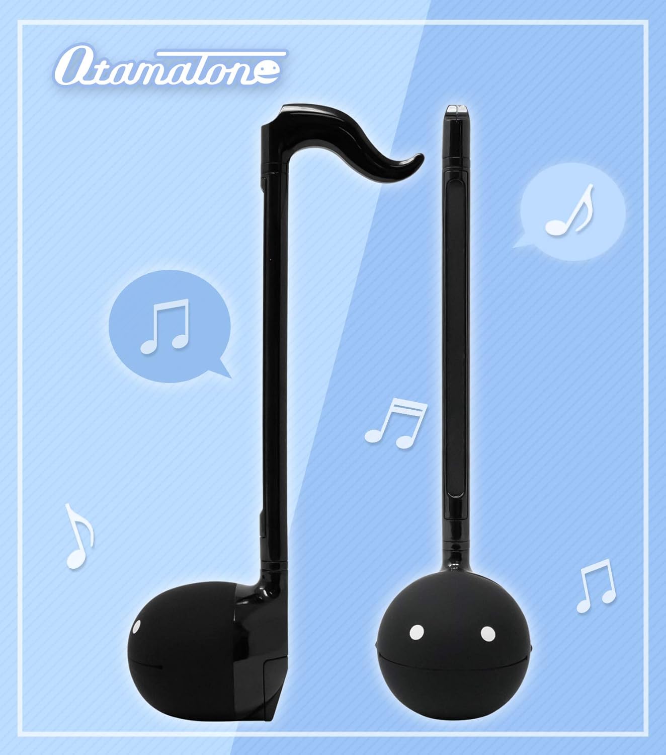 Otamatone Black Japanese Electronic Musical Instrument Portable Music Synthesizer Collector's Set Regular + Deluxe