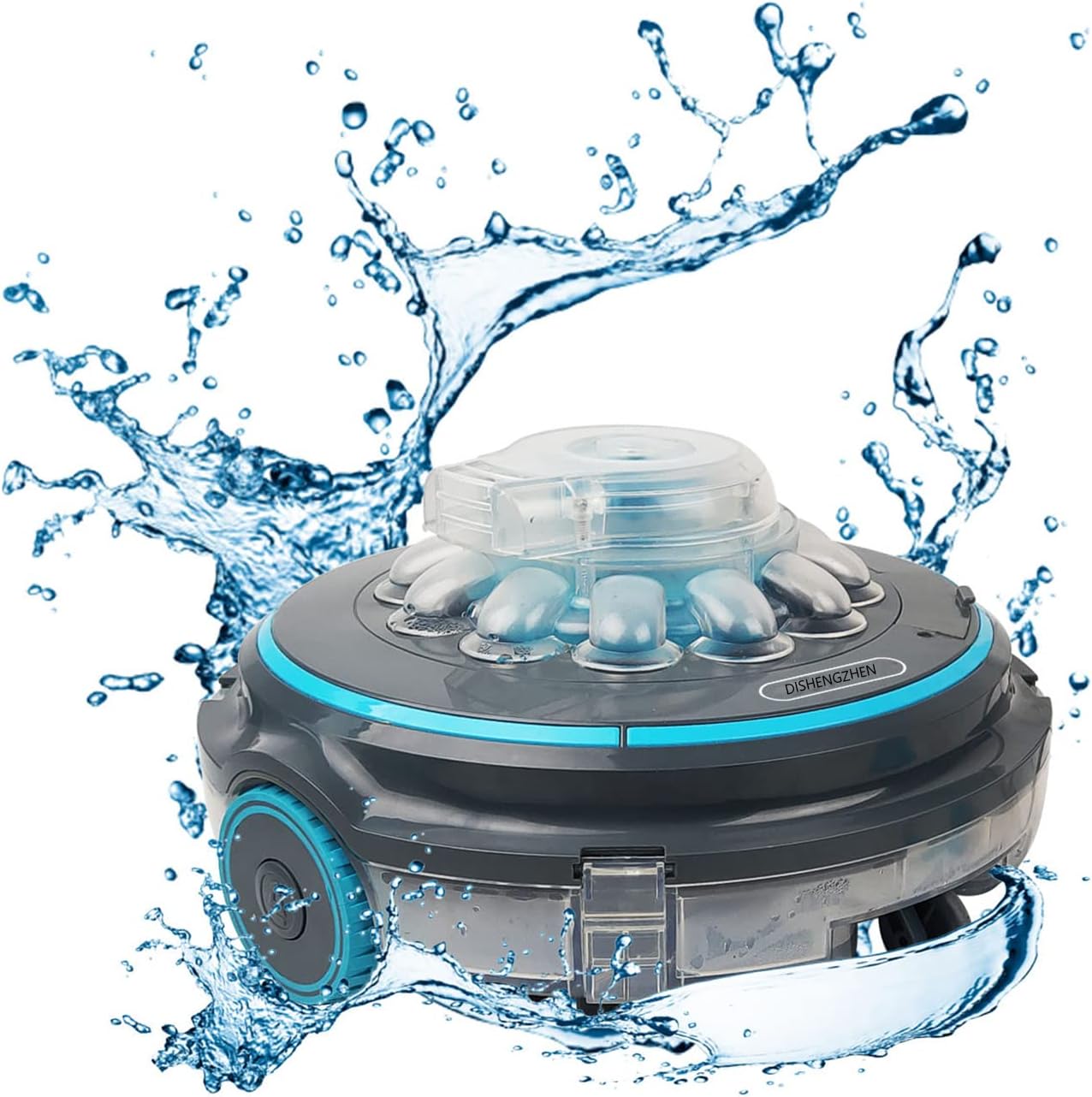 Automatic Pool Cleaner, Powerful Robotic Pool Vacuum, with Rechargeable Battery, Easy to Clean Filter Cartridges, Cordless, for Above/In-ground Swimming Pool Cleaning