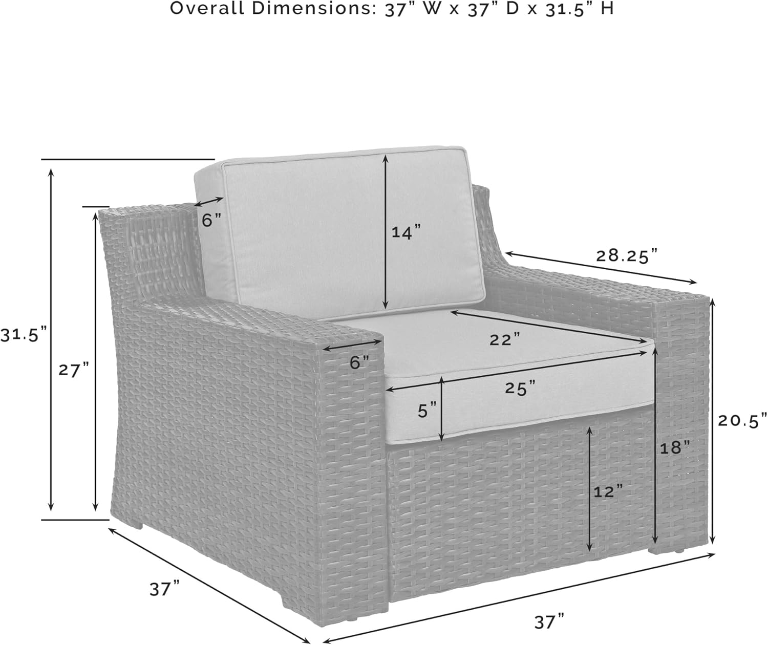 Furniture Beaufort Beaufort 5-Piece Wicker Outdoor Chair Patio Furniture Set with Propane Gas Fire Pit Table, Brown with Mist Cushions