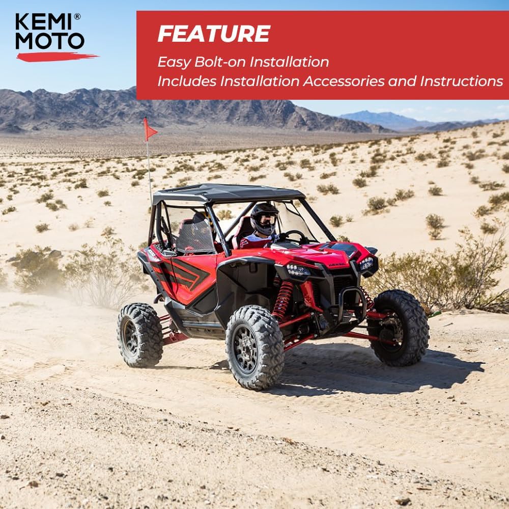 KEMIMOTO UTV Front Lower Doors, UTV Doors with Built in Frame, Block Dust & Mud, Compatible with Talon 1000X/1000R/1000X-4 2019-2025, Replaces 08R77-HL6-A00, Accessories 2 Front Lower Doors