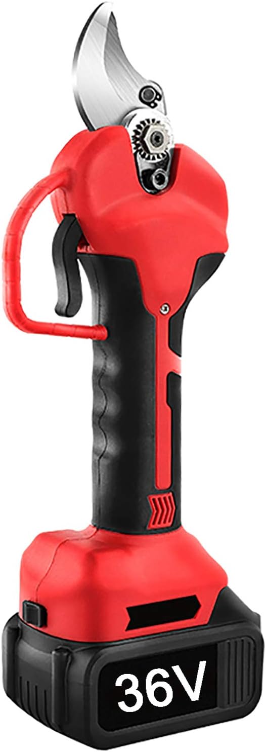 Feelme Electric Pruning Shears Electric Scissors Lithium Battery-Powered Cordless Tree Branch Pruning Shears 30-40mm Cutting Diameter 5-7H Working Hours Long Gardening Shears