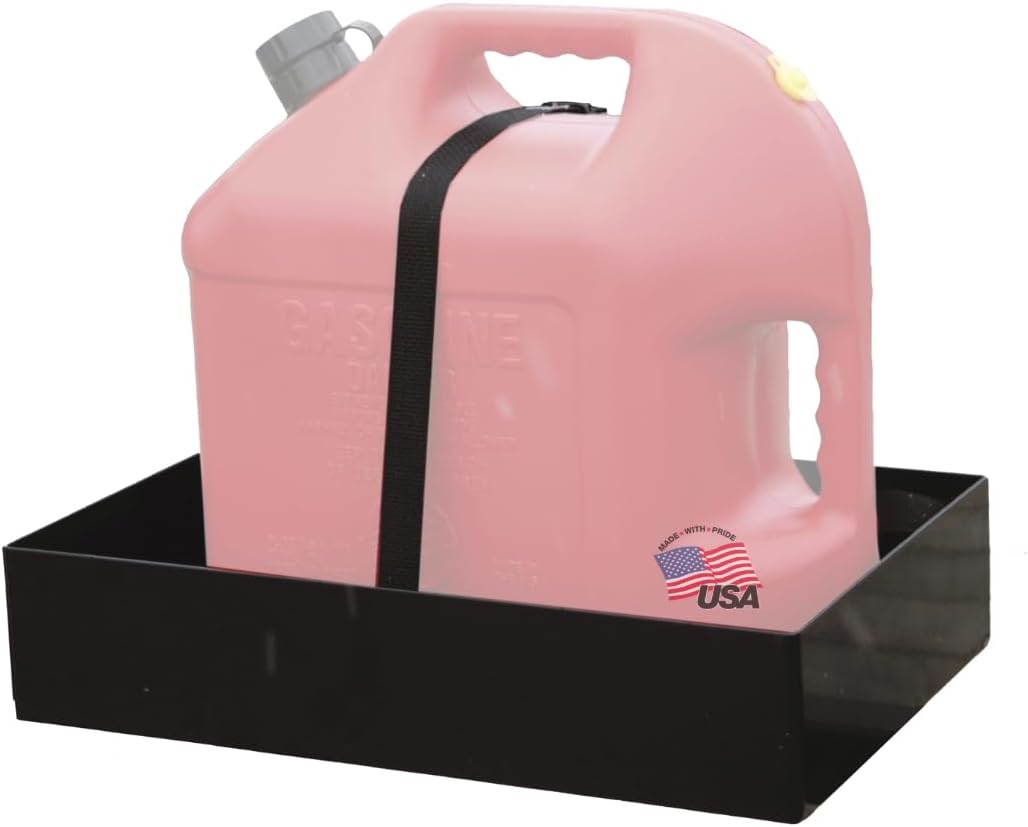 Buyers Products LT30 Gas Container Rack for Open & Enclosed Landscape Trucks and Trailers, 2.5/5 Gallon Can Holder, Made In The USA, Landscape Trailer Accessories, Lawn Care Equipment, Landscape Tools