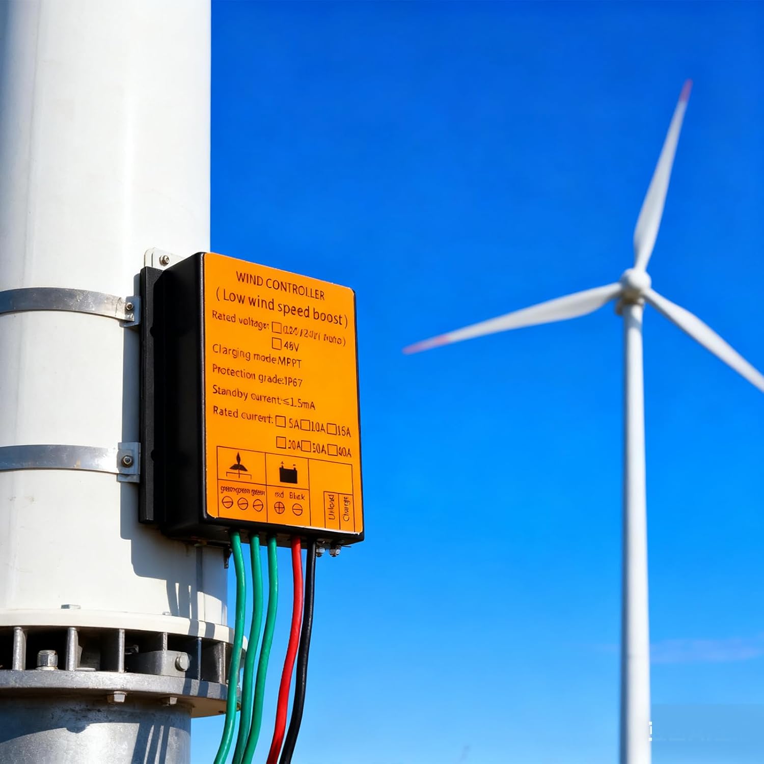 10000W MPPT Small Windmill Generator Controller 12V 24V AUTO 48V Water Proof Regulator Perfect for Supplementing Home Energy with Wind Power