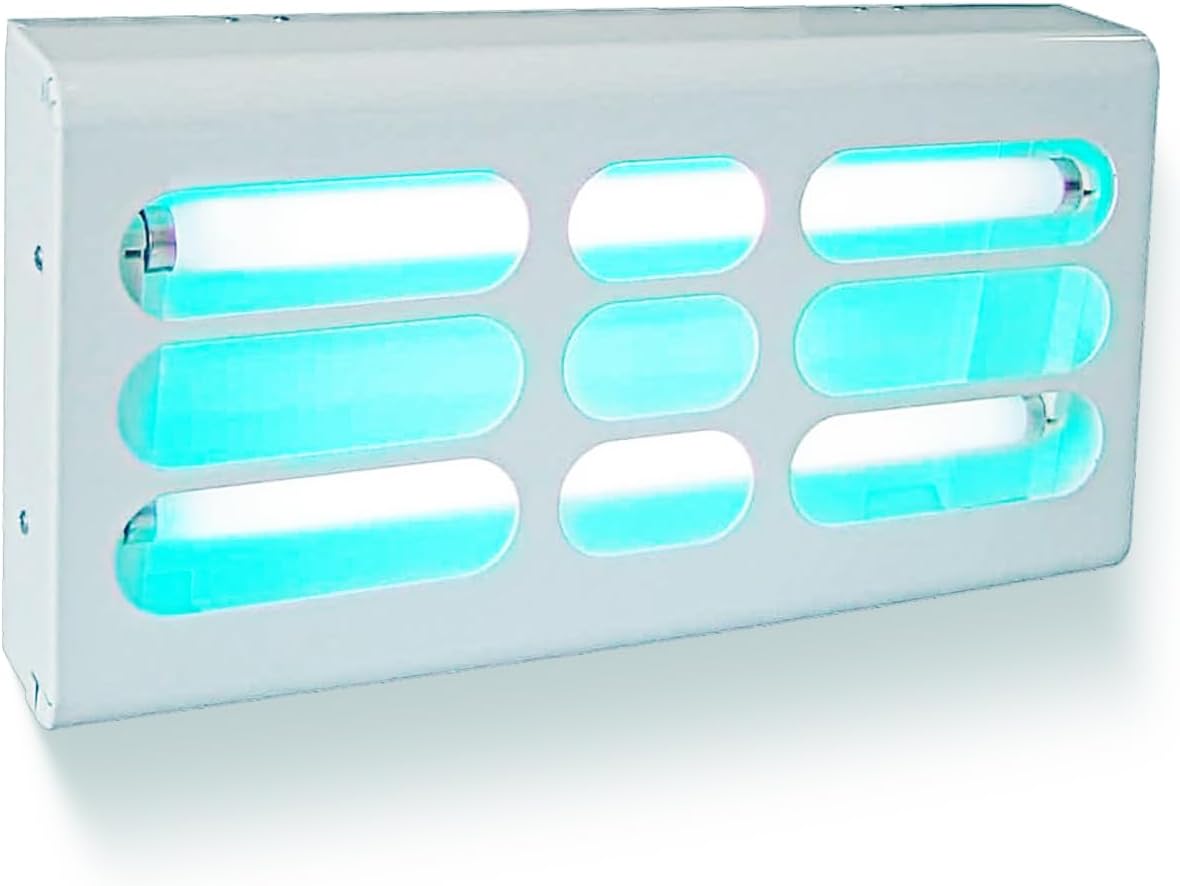 Gardner GT-180 Slimline, Fly Lights for Restaurants, Fly Light Trap, Wall Mounted Adhesive Trap, Perfect for Warehouses, Bakeries, Hospitals, Restaurants, Commercial Kitchen - 2-15 Watts (White)