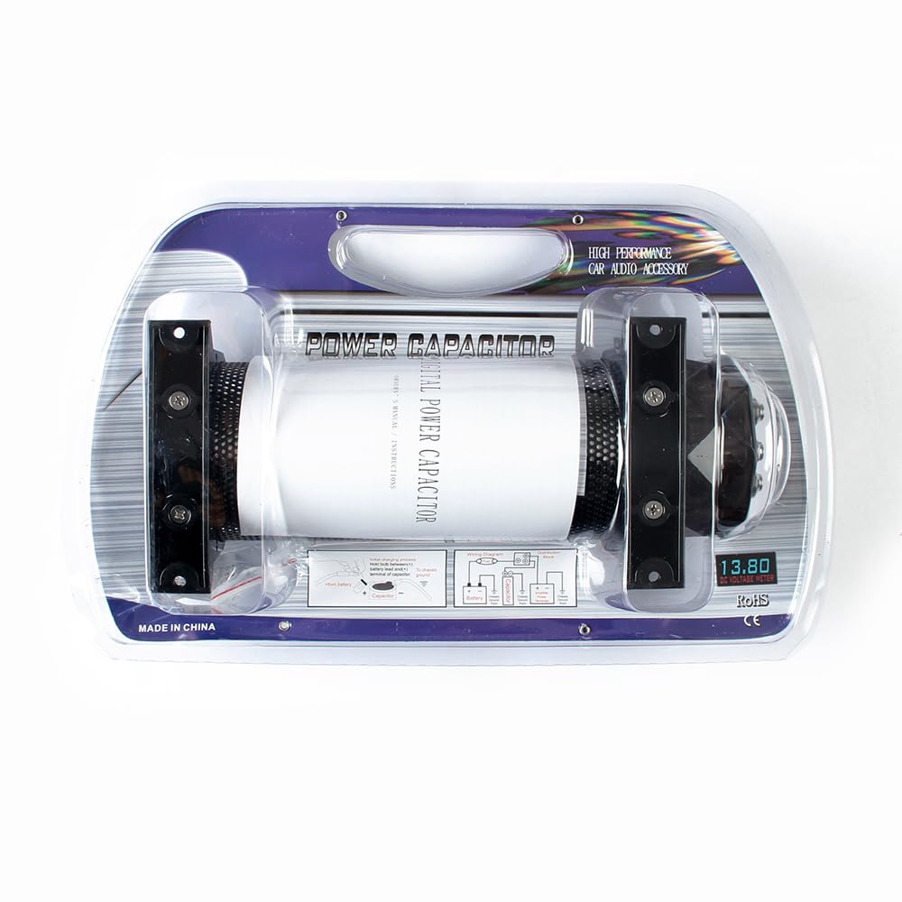 3.0 Farad car Audio Modification Amplifier Accessories,Subwoofer Capacitor stabilizer