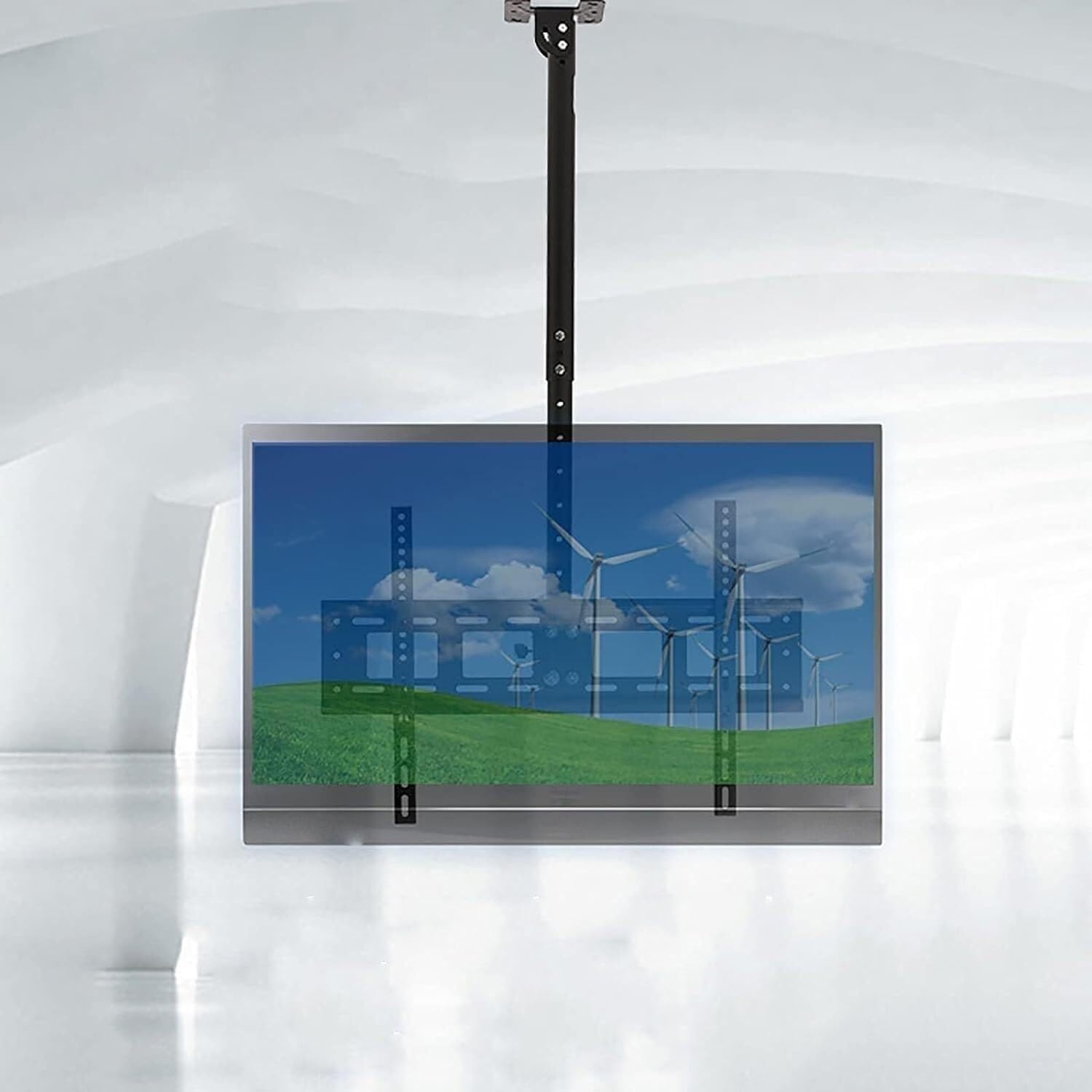 Monitor Arms Tv Mounting Bracket Tv Wall Mount Ceiling Mount Tv Mounting Bracket, Swivel Tilt Swing Tv Mount, Flip Down,65-100cm