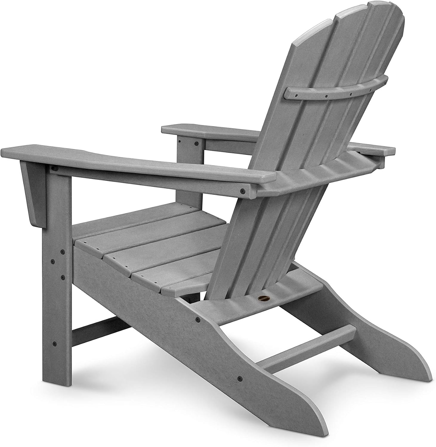 POLYWOOD Adirondack Chair, Shore Line Collection, HDPE Outdoor Patio Furniture, Fire Pit Poolside Chair, All-Weather, Aruba Blue, Made in USA