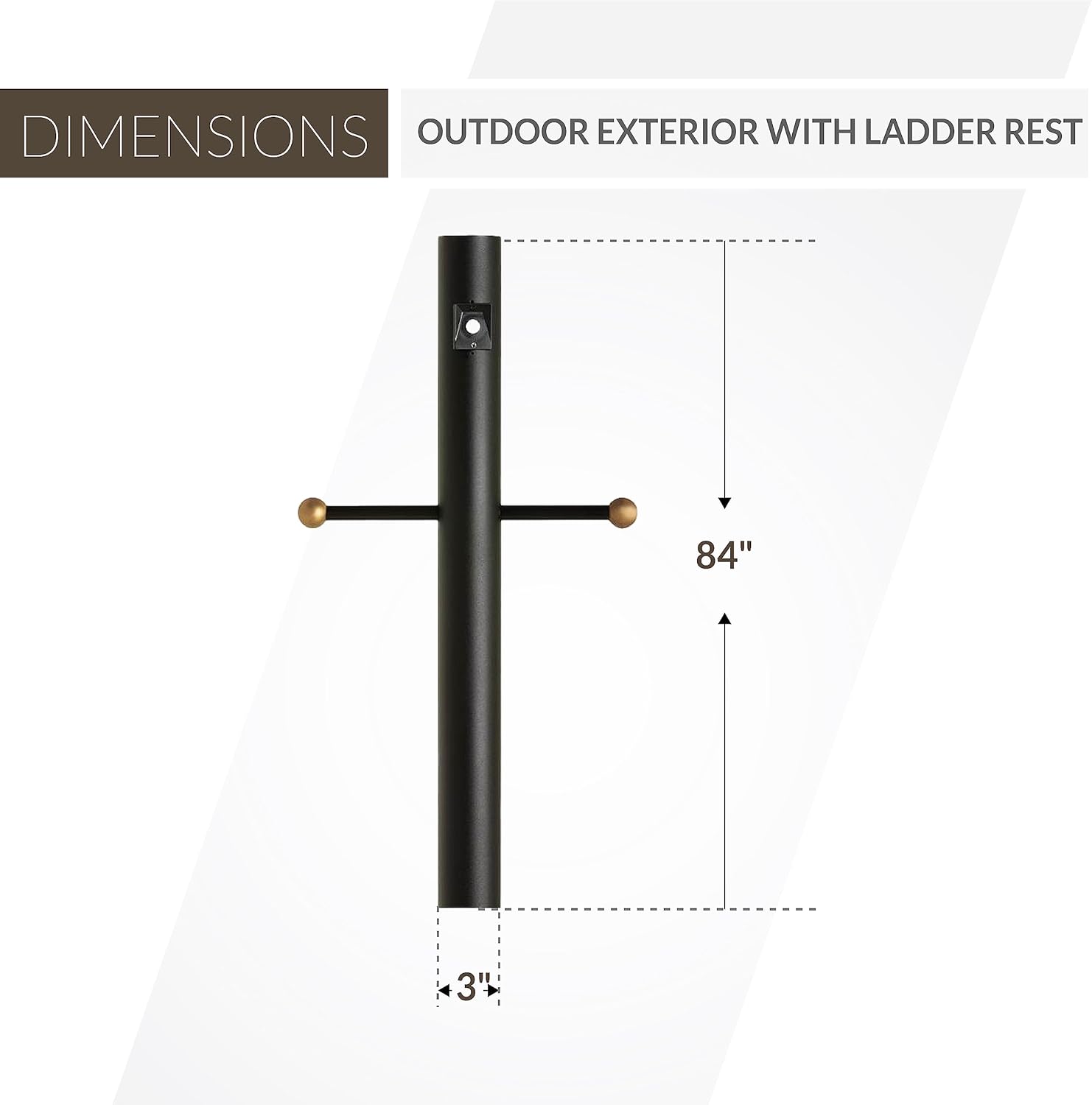 Generation Lighting Traditional Outdoor Lamp Post Black8114-12 | Driveway, Garden, Porch, and Patio Accessory | Outdoor Lighting Product for Outdoor Post Light, Driveway Light, and Deck Post Light