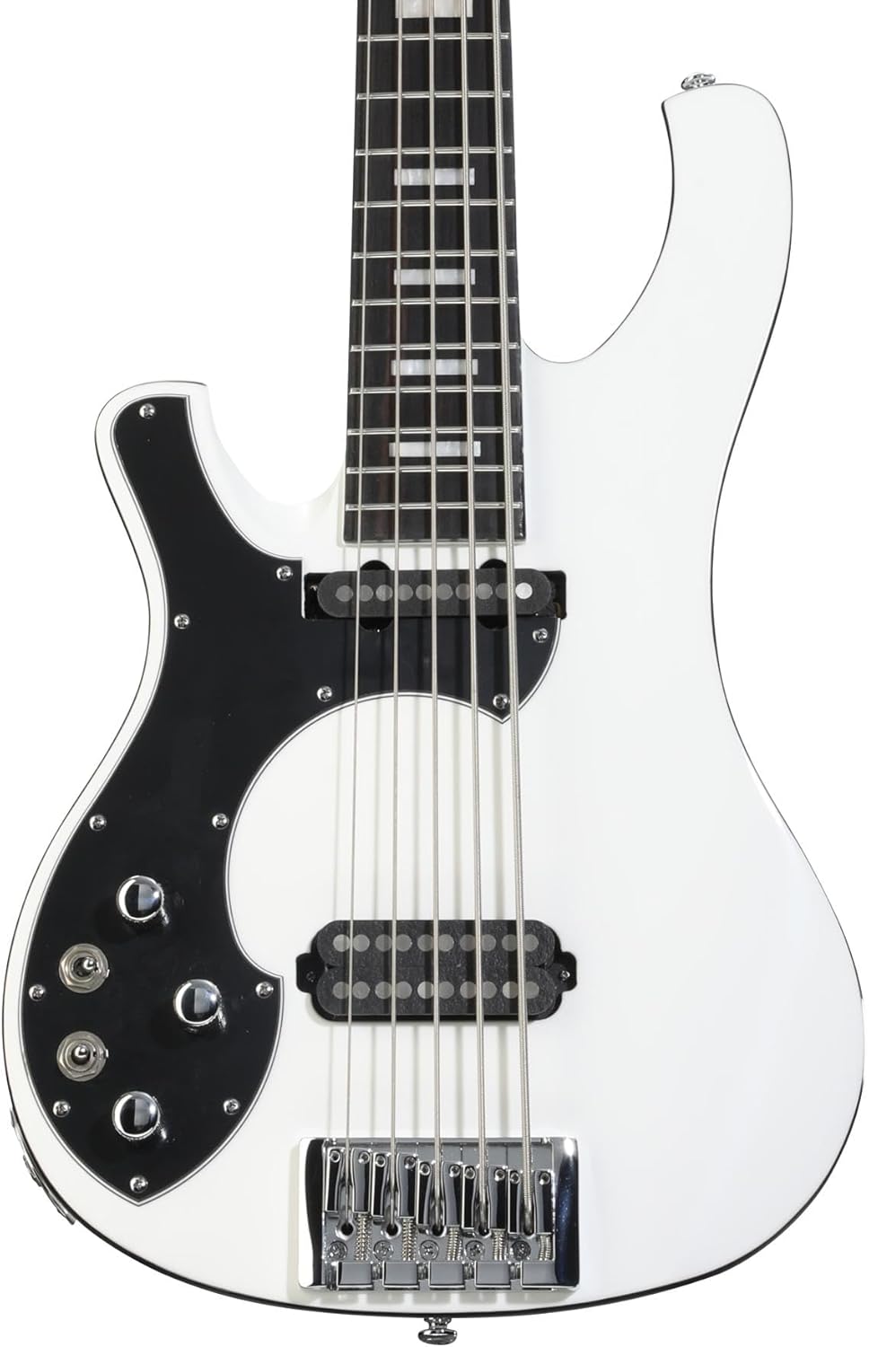 Schecter Stargazer 5 5-string Left-handed Bass Guitar - Gloss White