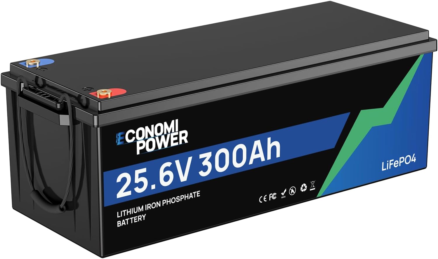24V 300Ah LiFePO4 Lithium Battery - 7680Wh, 200A BMS, 15000+ Cycles, Low-Temp Cutoff 24v Lithium Battery for RV, Solar, Trolling Motor & Marine Applications