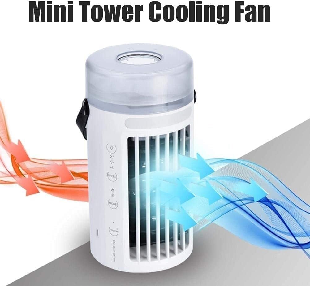 Mini Air Conditioners Fan,Air Cooler Fan Home Bedside Cooler Multifunctional Portable USB Desktop Cooling Fan