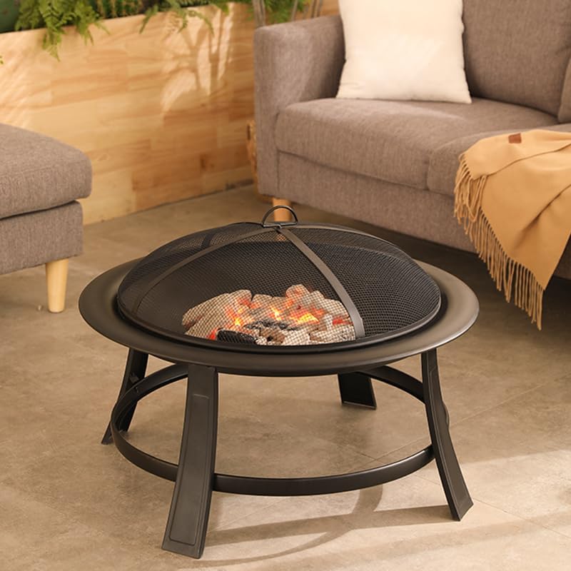 Outdoor Fireplaces Modern Household Campfire Stand Winter Iron Fire Pit for Outdoor Heater Creative Leisure Camping Charcoal Grill Fire Pits