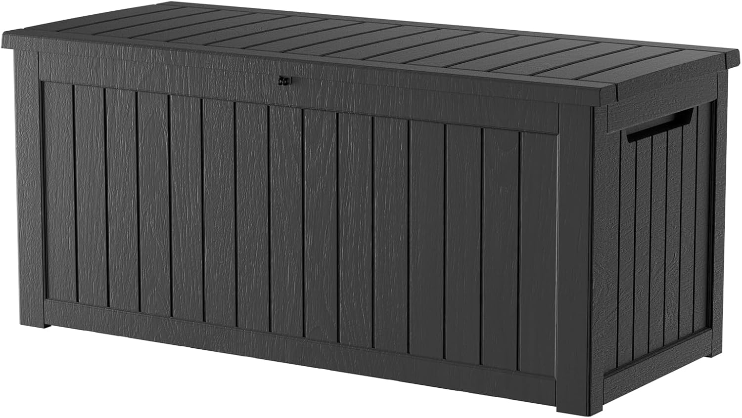 230 Gallon Outdoor Storage Box – Resin Deck Box with Lockable Lid, Waterproof Patio Furniture Storage for Tools, Garden & Yard Organization
