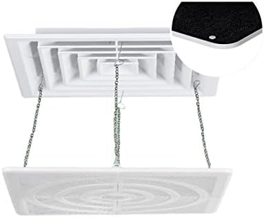 Central Air Conditioner Wind Deflector, Anti Direct Blowing, Wind Guide Cover Baffle, Suitable for Square Air Outlet Of Ceiling Unit, White