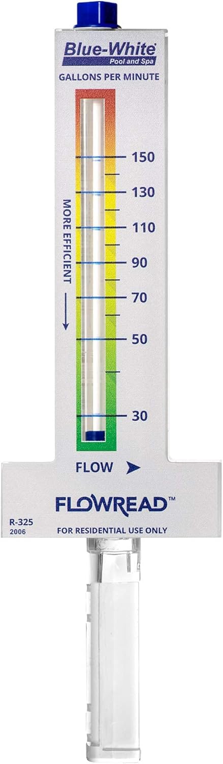 Blue-White FLOWREAD® R-325, 30-150 GPM, Acrylic Flow Meter for 2.50