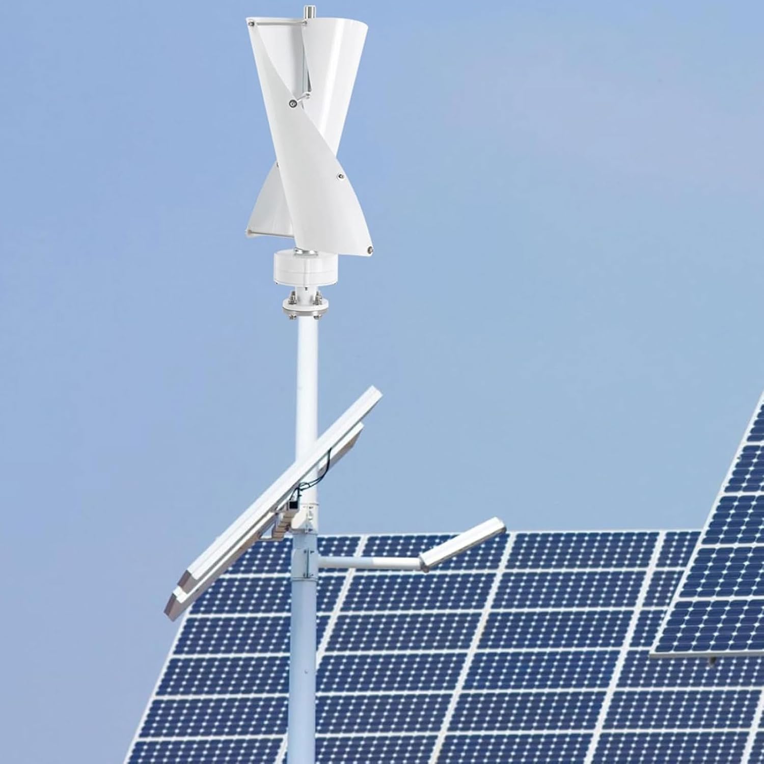 Wind Turbine, 600W Vertical Wind Turbine Permanent Magnet Generator, Low Noise Wind Power Generator Aluminum Alloy Blades for Marine, RV, Home, Boats, Cabin (12V)