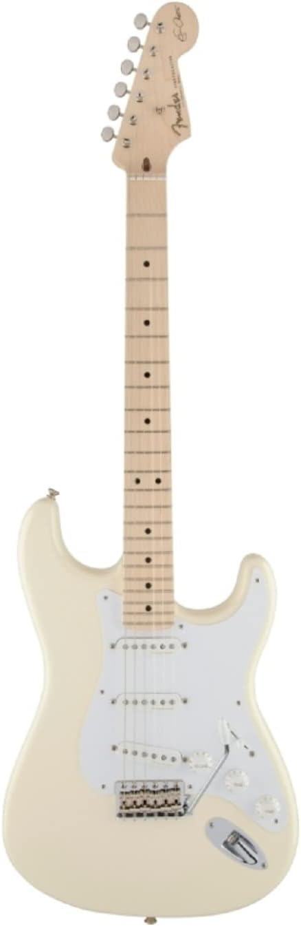 Fender Eric Clapton Stratocaster Electric Guitar, Maple Fingerboard - Olympic White