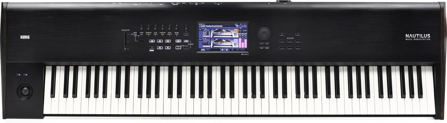 Korg Nautilus 88-Key Full Size Weighted Keyboard Music Workstation with Power Supply