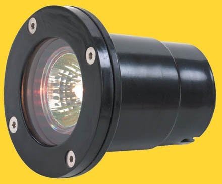 Corona LED 12v Well Light 7w Fiberglass Well Light, Black CL-324-NM