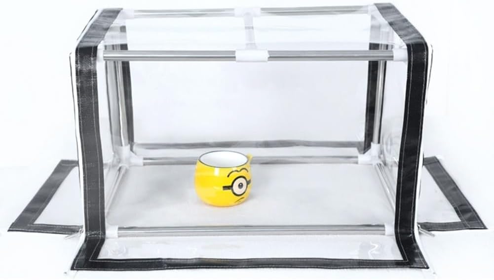 GRRICEPL Portable Mini Garden Greenhouse, Plant Growth House with Zipper Doors, Plant Cover Garden Flower Shelter, Stainless Steel Frame, Easy to Assemble (Color : Clear, Size : 120x50x40cm)