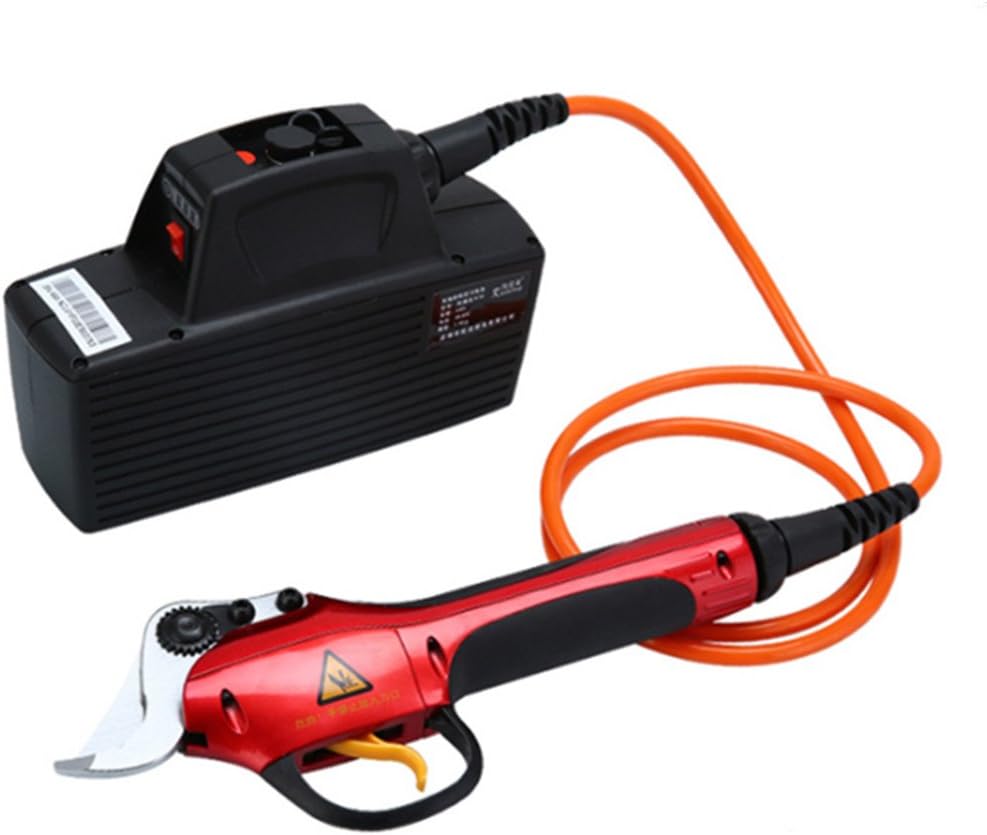 ELEOPTION® 220V Rechargeable Electric Pruner Garden and Pruning Shear Snips, Garden Grafting Pruner Cutting Kit for Fruit Tree