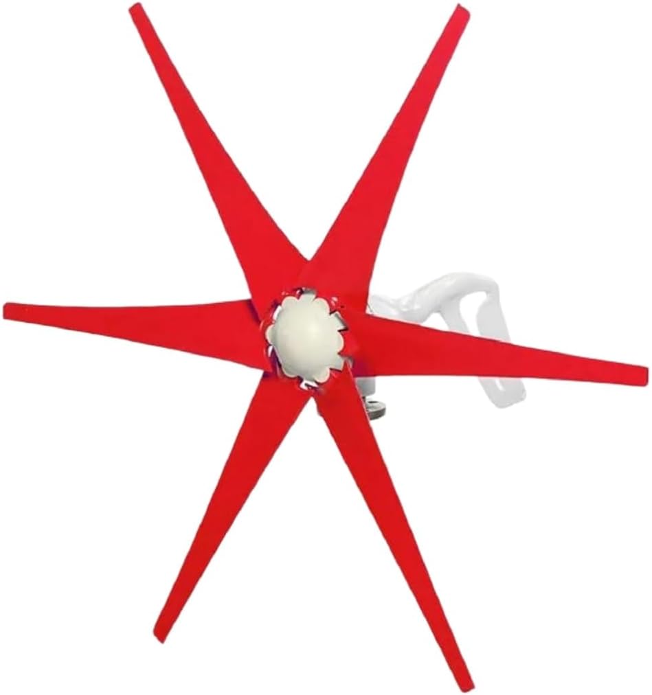 800W 6 Blade Wind Turbine Generator, 12V 24V Small Windmill Generator for Boats, Terraces, RVs, Cabins or Home(12 V)
